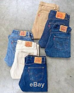 Vintage Wholesale 50 X Levis 501 Jeans Grade A/b Denim Levi Levi&#39;s Job Lot Vtg