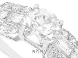 1.20 ct Old Cut Diamond and Platinum Dress Ring Vintage Circa 1940