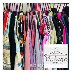 100 Vintage Blouses/shirts Womans Wholesale Loblot Clothing Grade A/B