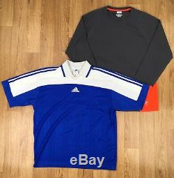 100 x BRANDED FOOTBALL TOPS & EXERCISE T-SHIRTS WHOLESALE GRADE B VINTAGE