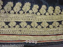 1920s museum grade antiqu tribal dress gold thread embroidery central Asia 42325