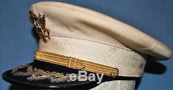 1930's U. S. Army Full Dress Field Grade White Officer's Cap
