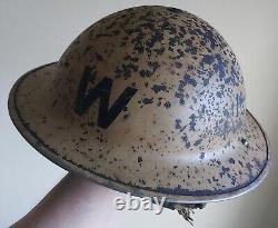 1938 Dated Balistic Grade Air Raid Warden's Brodie Helmet