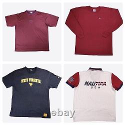24 x T Shirt Bundle Joblot Branded Retro Vintage Wholesale Grade A/B