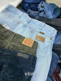 25 X Branded Denim Jeans MIX Wholesale Grade A Mens Womens Levis Wrangler Diesel