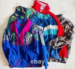 25 x Vintage Shellsuit Sports Tracksuit Jackets Bulk Job Lot Wholesale A GRADE
