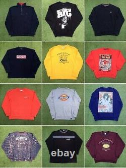25x Vintage Sweatshirt Job Lot Wholesale Resale Grade A/B