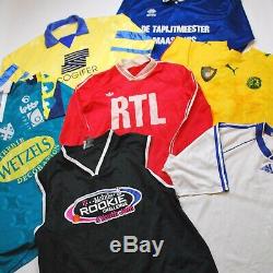 40 x Vintage/Modern Mix Branded Tees + Football Shirts Jerseys Grade A/B