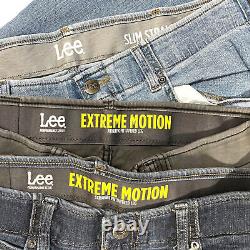 50 x Men's Modern Lee Straight Leg Jeans (Grade A) BULK / WHOLESALE / JOBLOT