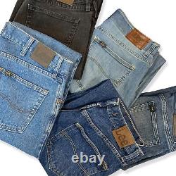 50 x Men's Vintage Lee Straight/Slim/Relaxed Fit Jeans (Grade A) WHOLESALE