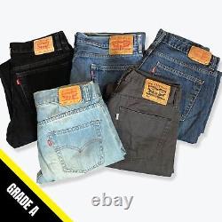 50 x Men's Vintage Mixed Levi's Jeans (Short Leg Lengths) (Grade A) WHOLESALE