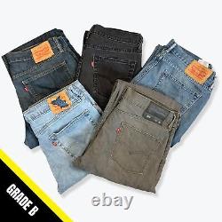 50 x Vintage Men's Levi's 514 Slim Straight Leg Jeans (Grade B) BULK / WHOLESALE