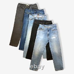50 x Vintage Mixed Lee Jeans (Grade C) BULK / WHOLESALE / JOBLOT