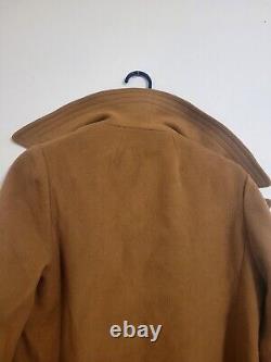 70s Cashmere Wrap Coat, 1970s Camel Taupe Cashmere Coat, Size M