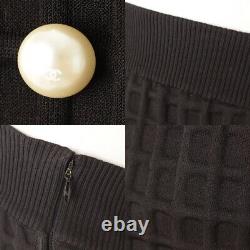 AUTHENTIC CHANEL Faux Pearl Waffle Bare Dress P46105 SIZE 34 GRADE A USED MD