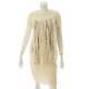 Authentic Chanel Tweed Fringe One Piece Dress P39519 Ivory 38 Grade B Used Md