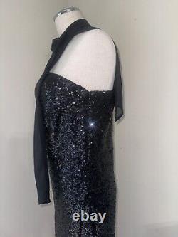 Angel Fashions Prom Dress Asymmetric Ombré Gradient Sequin Mermaid Dress Sz XL