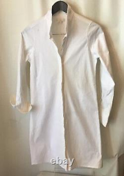 Ann Mashburn Button-up White Poplin Tunic Dress Size XS Mint Condition
