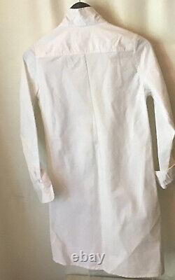 Ann Mashburn Button-up White Poplin Tunic Dress Size XS Mint Condition