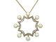 Antique Pearl And 0.28 Ct Diamond 14carat Yellow Gold Pendant