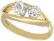 Antique And Contemporary 0.81 Ct Diamond And 18carat Yellow Gold Dress Ring