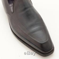 Authentic Berluti Men's Leather Loafers Dress Shoes Dark Navy 9 Grade Ab Used-at