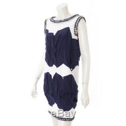Authentic Chanel 2013 Coco Mark Chain Dress P47920w05472 Navy Grade B Used -at