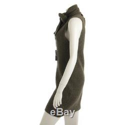 Authentic Chanel Big Logo Cashmere Knit Sleeveless Dress 08c Grade B Used -at