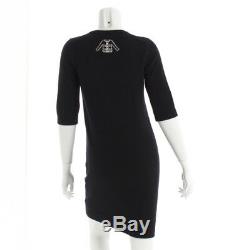 Authentic Chanel Cashmere Knit Dress P34286k00951 Black Grade A Used At