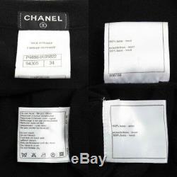 Authentic Chanel Emblem Knit Dress Black Grade Ab Used At