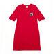 Authentic Chanel Emblem Knit Dress Red Grade Ab Used At