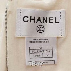 Authentic Chanel Ice Cream Dress Fringe Cream Multi Color Grade Bc Used At