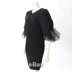 Authentic Chanel Knit Dress P35722 09p Black Grade Ab Used -at