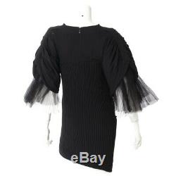 Authentic Chanel Knit Dress P35722 09p Black Grade Ab Used -at