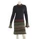 Authentic Chanel Knit Flare Dress Multi Color Grade Ab Used At