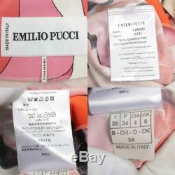 Authentic Emilio Pucci Kaftans Tunic Dress 11rm21 Orange Grade A Used At