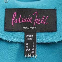 Authentic Patricia Field Silk Dress Blue Grade Ab Used -at