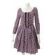 Authentic Prada Cotton Checkered Dress Black & Pink 36 Grade Ab Used Hp