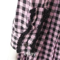 Authentic Prada Cotton Checkered Dress Black & Pink 36 Grade Ab Used HP