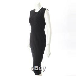Authentic Stella Mccartney Sleeveless Dots Dress Black Grade Ab Used-at