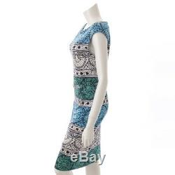 Authentic Tory Burch Sleeveless Dress Blue Green Grade A Used At
