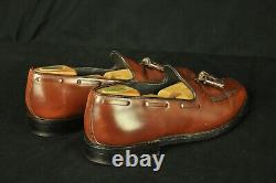 Barrie Ltd. Custom Grade Rare Cigar Shell Cordovan Tassel Loafers 9 D USA Made