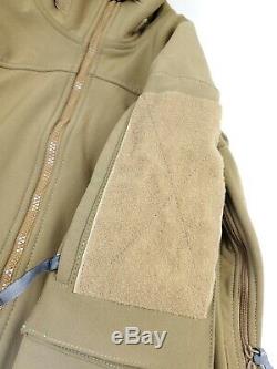 Beyond Clothing Cold fusion PCU Level 5 Softshell Jacket Small Coyote Brown SEAL