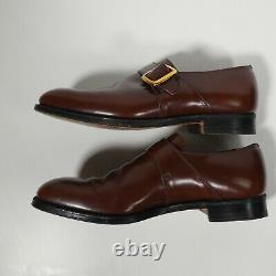 Boxed Churchs Monk Strap Brown UK 7.5 G Westbury Custom Grade Designer Shoes