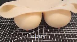 Breast Forms-Plate Fake Boobs E Cup Cotton Filled- Cross dress Mastectomy Big