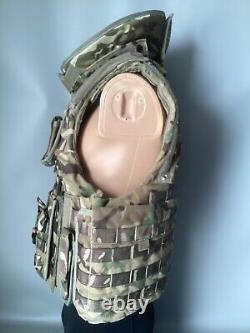 British Army MTP Osprey Body Armour Cover MK IV 190/108 set up with soft filler