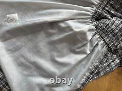 Burberry Blue Level Nova Check Shirt Dress Belt 3/4 sleeve Women Size 36/S Used