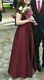 Burgundy Prom Graduation Evening Dress For Wedding Prom, Size Medium, Eu 38, Uk 12