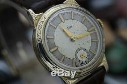 C. 1935 ELGIN Art Deco Grade 487 17j Adjusted Gold Filled Dress Watch