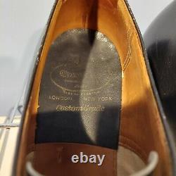 CHURCH Mens Leather Shoes Church's UK Size 9 Custom Grade BLACK VINTAGE RARE